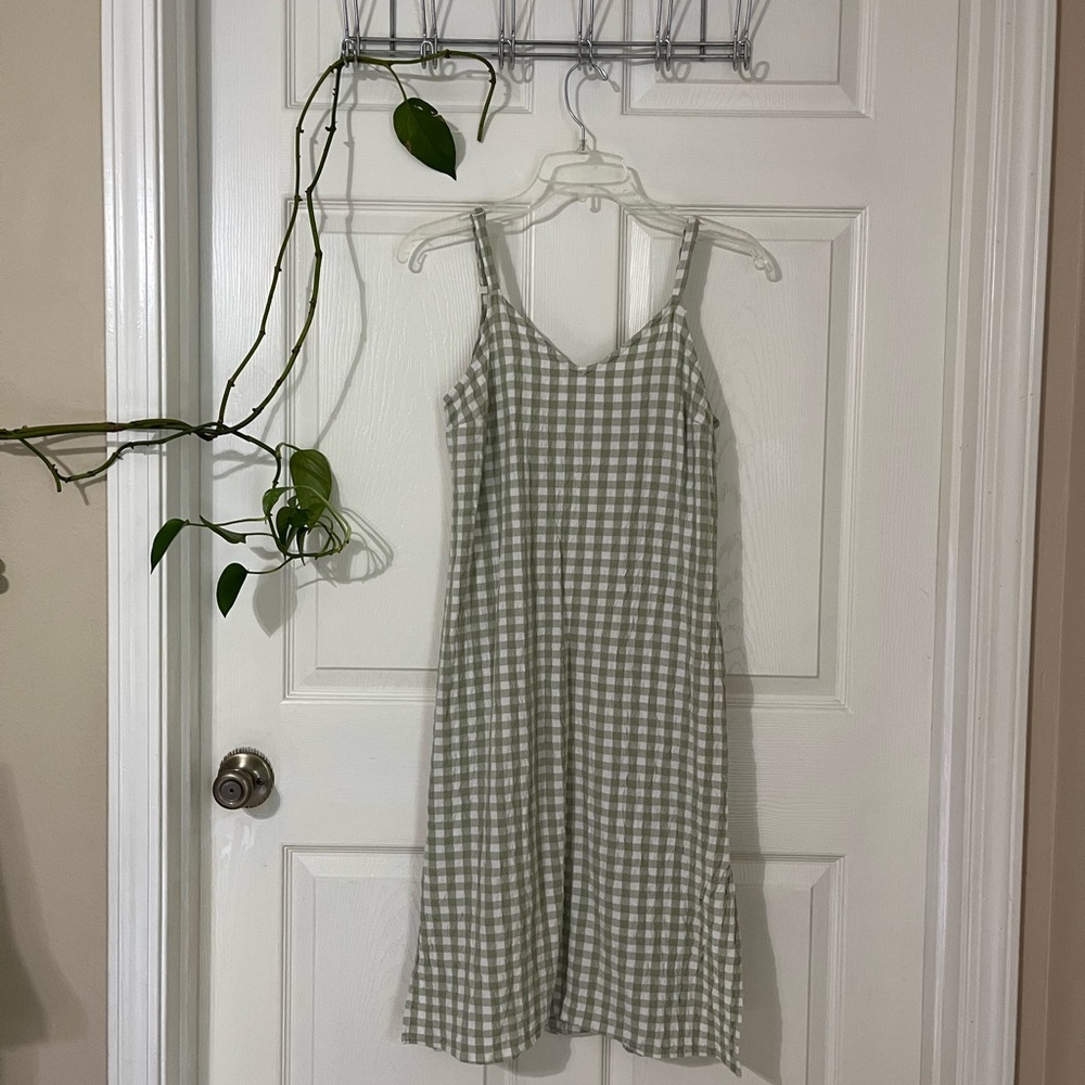 Target Green and White Gingham Dress